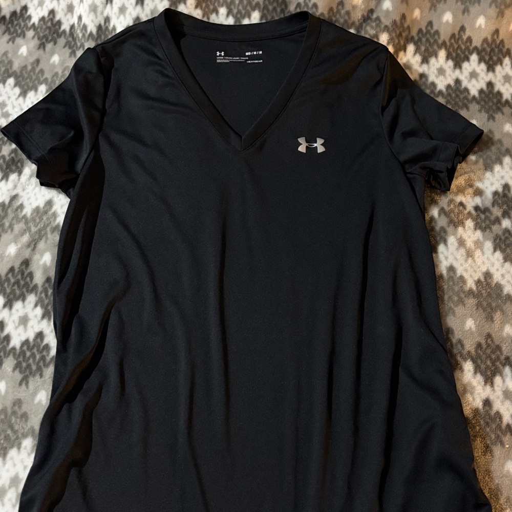 Under Armour Black V-Neck Tee